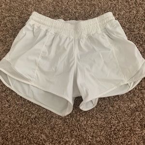White LuLu lemon shorts!